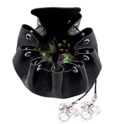 PU Velvet Dice Storage Bag Colored Dice Purse Foldable Storage Box Dice Tray PU Leather Folding Hexagon Key Coin Storage Case