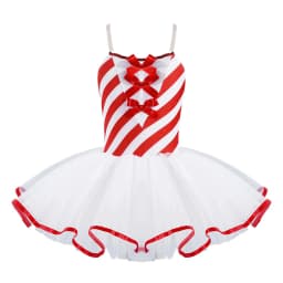 Kids Girls Ballerina Fairy Prom Party Costumes Flower Dress Girls Dance Wear Gymnastic Ballet Leotard Tutu Christmas Red Dress