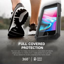 Metal Aluminum Armor doom Shockproof Case for iPhone 14 13 11 12 Pro XS MAX mini SE XR X 6 6S 7 8 Plus Outdoor Military Cover