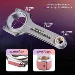 Connecting Rods for Mitsubishi Laser EVO 4-7 8 9 4G63 7 Bolts Late Model Conrods