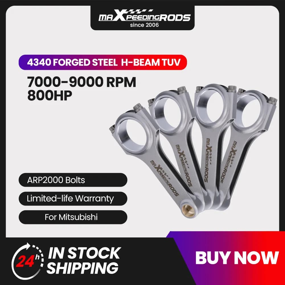 Connecting Rods for Mitsubishi Laser EVO 4-7 8 9 4G63 7 Bolts Late Model Conrods