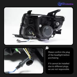 AKD Head Lamp for pajero V97 V93 LED Headlight 2006-2021 Headlights V95 B87 DRL Turn Signal High Beam Angel Eye Projector Lens
