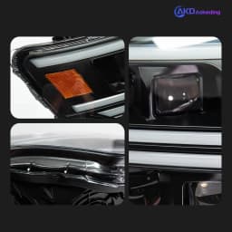 AKD Head Lamp for pajero V97 V93 LED Headlight 2006-2021 Headlights V95 B87 DRL Turn Signal High Beam Angel Eye Projector Lens