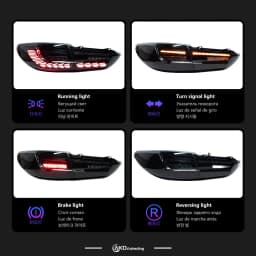 Car Lights for Mazda 6 2013-2018 Atenza Mazda6 LED Auto Taillight Assembly Upgrade Dragon Scale Design Dynamic Lamp Accessories