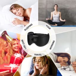 White noise version 3D wireless music sleep headset bluetooth eye mask microphone call manufacturers Dropshipping Christmas Gift