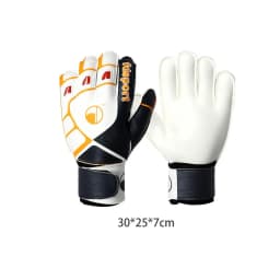 Goalkeeper Goalie Soccer Gloves - Kids & Youth Football Goal Keeper Gloves With Embossed Anti-Slip Latex Palm And Soft PU Hand B