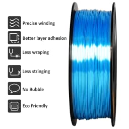GEEETECH 3D Silk PLA Filament 1kg 1.75mm Spool Wire for 3D Printer Material, Safety, Vacuum Packaging Suitable For Bambu Lab