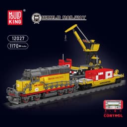 Mould King 12027 Technical Train Building Block Control Control EMD SD40-2 Diesel Locomotive Model Assembly Car Brick Kids Toys