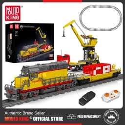 Mould King 12027 Technical Train Building Block Control Control EMD SD40-2 Diesel Locomotive Model Assembly Car Brick Kids Toys