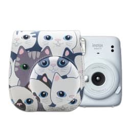For Fujifilm Instax Mini 8 9 11 Film Camera PU Leather Bag Case Cover Shell with Shoulder Strap Animals Series