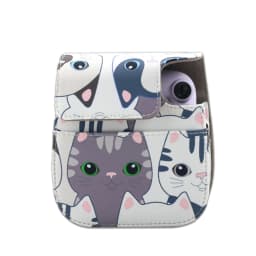 For Fujifilm Instax Mini 8 9 11 Film Camera PU Leather Bag Case Cover Shell with Shoulder Strap Animals Series