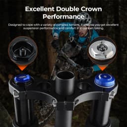 BOLANY MTB Thru Axle Boost Suspension Fork Mountain Bike Air Resilience Rebound Adjustment 110*15MM Travel 175MM For XC DH