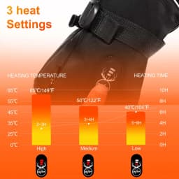 Moto Snowboard Rechargeable Electric Heated Skiing Gloves Leather Heating Gloves With Battery Winter Mittens For Women Men 2022