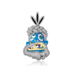 JINAO 2022 NEW European and American style Dripping Oil Pendant High Quality Ice Cravejado Cubic Zircon Can be used 10mm Cuban