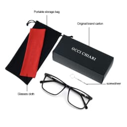 Blue Light Glasses Frame Men Square Eyewear Fashion Metal Eye Myopia Prescription Eyeglasses Acetate Legs Male Optical Frame