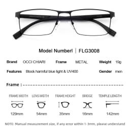 Blue Light Glasses Frame Men Square Eyewear Fashion Metal Eye Myopia Prescription Eyeglasses Acetate Legs Male Optical Frame