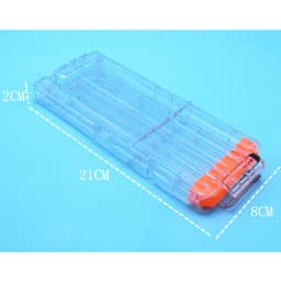 Rounds Transparent White Universal Reload Clip For Nerf Magazine Darts Replacement Soft Bullet Toys Gun Accessories 6 /12 /18