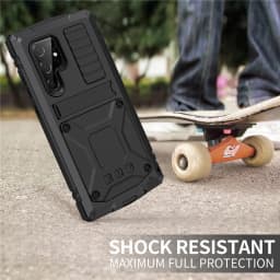 Rugged Armor Full Phone Case for Samsung Galaxy S23 S22 S21 S20 Plus Note 20 Ultra A32 A72 A52 Metal Aluminum Shockproof Cover