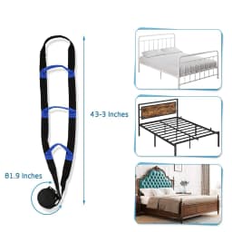 Bed Ladder Assist With Handle Strap Rope Ladder Caddie Helper For Elderly Injury Recovery Patient Bed Rail Assistance Devices