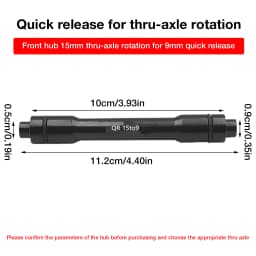 Bicycle Wheel Front 12mm Front Thru To 9mm Thru Quick Release Hub Adapter Conversion For 100mm Mountain Bike