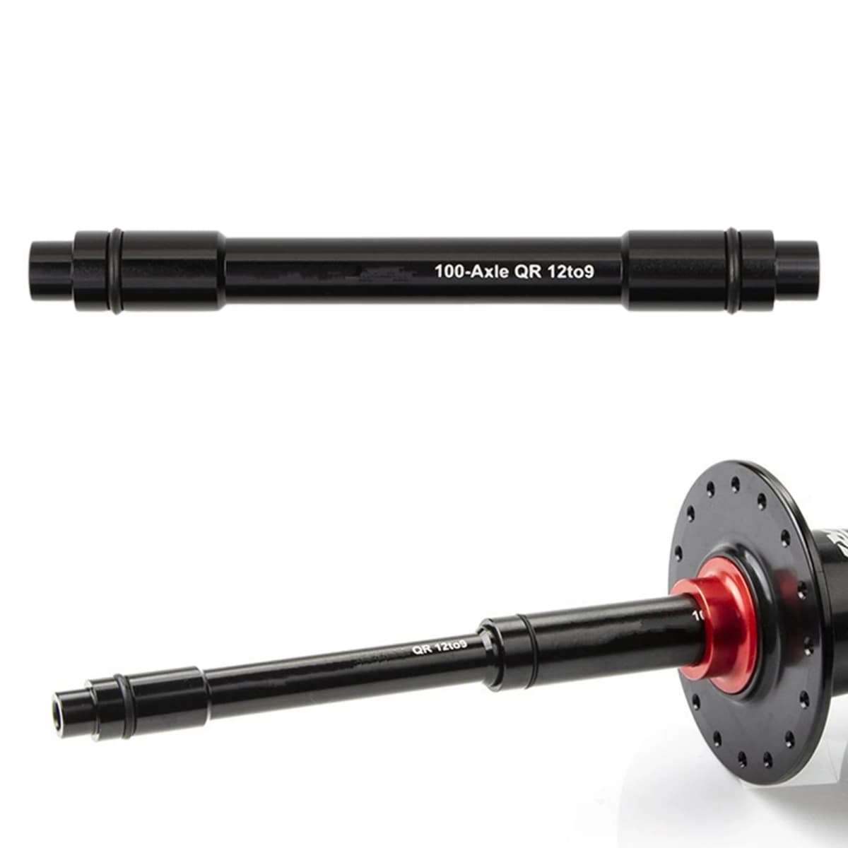 Bicycle Wheel Front 12mm Front Thru To 9mm Thru Quick Release Hub Adapter Conversion For 100mm Mountain Bike