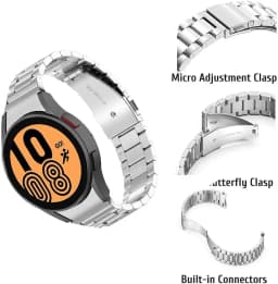 20mm strap For samsung Galaxy Watch 4 40mm 44mm smartwatch Stinless steel metal bracelet for correa galaxy 4 classic 42mm 46mm