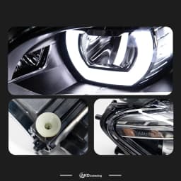 AKD Head Lamp for BMW F02 F01 7 Series LED Headlight 2009-2014 Headlights 735i DRL Turn Signal High Beam Angel Eye Projector