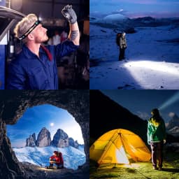H25L USB Rechargeable Headlamp 18650 Head Light Dual 1200LM 90CRI 5000K EDC Flashlight