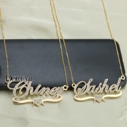 DOREMI 316L Stainlesss Custom Name Necklaces Pendant Letters Necklace for Women Custom Chain Jewelry Children Personalized Gold
