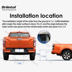 Driintel BSD BSM BSA Blind Spot Detection Metal Bumper SUV Pickup 77GHz Millimeter Wave Radar Blind Spot Monitoring System