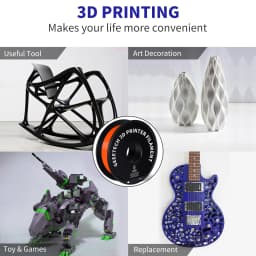 GEEETECH Strong PETG 3D Filament 1.75mm 1kg – High Toughness Low Warping Clog-Free ±0.03mm Vacuum Sealed Spool for Creality Bamb