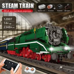 MOULD KING 12007 Remote Control Train The Motorized BR18 201 German Express Train Model Bricks Building Blocks Kid Birthday Gift