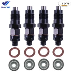 4pcs Diesel Fuel Injectors Nozzles 8 Ring Replace Kit For Mitsubishi Delica Spacegear Pajero 4M40 4M40T 2.8L ME201844 9430610435