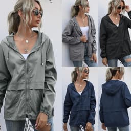 Women Jacket Tactical Waterproof Windbreaker Jackets Female Hooded Hip-hop Pilot Windproof Coats Women's Outdoor Hiking Raincoat