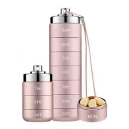 Camping Waterproof Aluminum Pill Box Case Bottle Cache Pills Holder Container Medicine Box Health Care Capsule Medicine Case