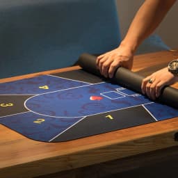 1.2m Deluxe Suede Rubber Texas Holdem Pokers Tablecloth With Flower Pattern Casino Poker Set Board Game Mat Poker Accessory