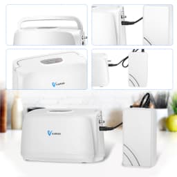 VARON Portable 3L/min Oxygen Concentrator Machine Home and Car Use 32.5%±2.5 Oxygen Machine Pulse Oxygen Supply With Battery
