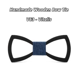 SOMESOOR Black Floral Wood Bow Ties Fashion Butterflies Shirt Bowknots Wedding Suit Accessories Party Krawatte For Men Gifts