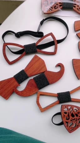 SOMESOOR Black Floral Wood Bow Ties Fashion Butterflies Shirt Bowknots Wedding Suit Accessories Party Krawatte For Men Gifts