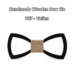 SOMESOOR Black Floral Wood Bow Ties Fashion Butterflies Shirt Bowknots Wedding Suit Accessories Party Krawatte For Men Gifts