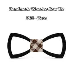 SOMESOOR Black Floral Wood Bow Ties Fashion Butterflies Shirt Bowknots Wedding Suit Accessories Party Krawatte For Men Gifts