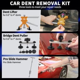 Super PDR Kit Dent Removal Tool Car Dent Repair Tools Kit Car Dent Repair Paintless Dent Removal Tools Repair Dent Car Dent Pull
