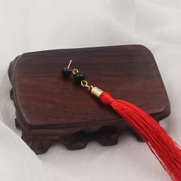 Anime Virtual YouTuber Vox Akuma Red Tassel Earrings Nijisanji EN Luxiem Cosplay Drop Earrings for Women Men Jewelry