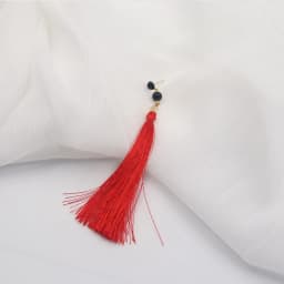 Anime Virtual YouTuber Vox Akuma Red Tassel Earrings Nijisanji EN Luxiem Cosplay Drop Earrings for Women Men Jewelry