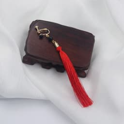 Anime Virtual YouTuber Vox Akuma Red Tassel Earrings Nijisanji EN Luxiem Cosplay Drop Earrings for Women Men Jewelry