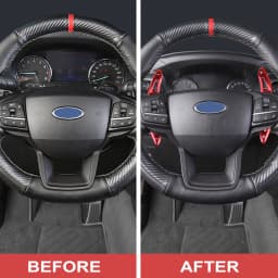 JHO Car Steering Wheel Shifter Extension Paddle for Ford Explorer 2020 2021 Base XLT Limited Platinum Interior Accessories