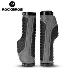 ROCKBROS Bicycle Handlebar Grips Double Lock Soft Rubber Handlebar Grips Anti-slip Shock-absorption Grips MTB Bike Accessories