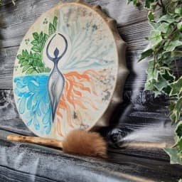Shaman Drum Handmade Shamanic Drum Music Spiritual Bass Drum For Spiritual Music Sound Healing Adult Drum Reflection And