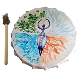 Shaman Drum Handmade Shamanic Drum Music Spiritual Bass Drum For Spiritual Music Sound Healing Adult Drum Reflection And