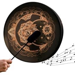 Shaman Drum Handmade Shamanic Drum Music Spiritual Bass Drum For Spiritual Music Sound Healing Adult Drum Reflection And